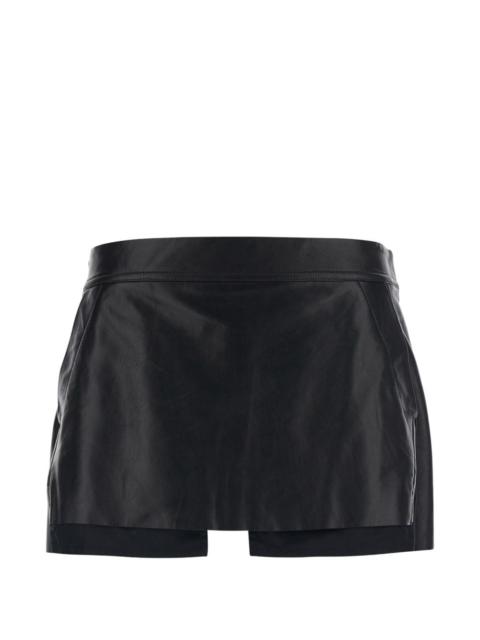 Rick Owens Fog rear-zip mini skirt