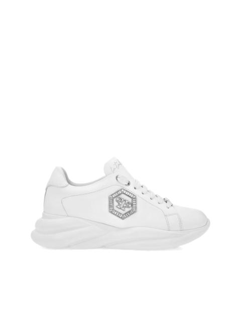 PHILIPP PLEIN crystal-embellished platform sneakers