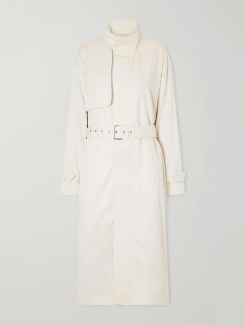 FRAME The Field Belted Cotton-twill Trench Coat