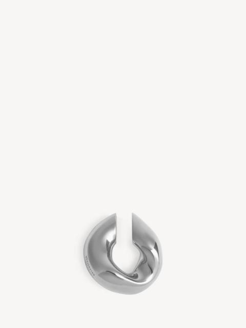 BALENCIAGA Women's Eisa Xs Ear Cuff in Shiny Silver