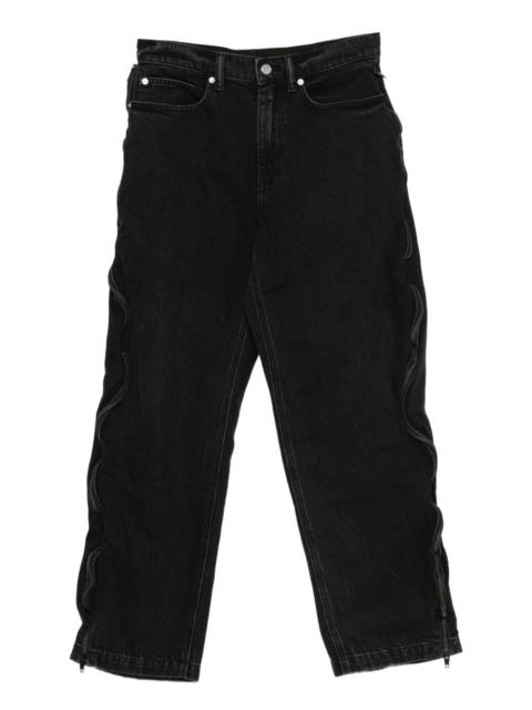 Alexander Wang zip-detail faded jeans