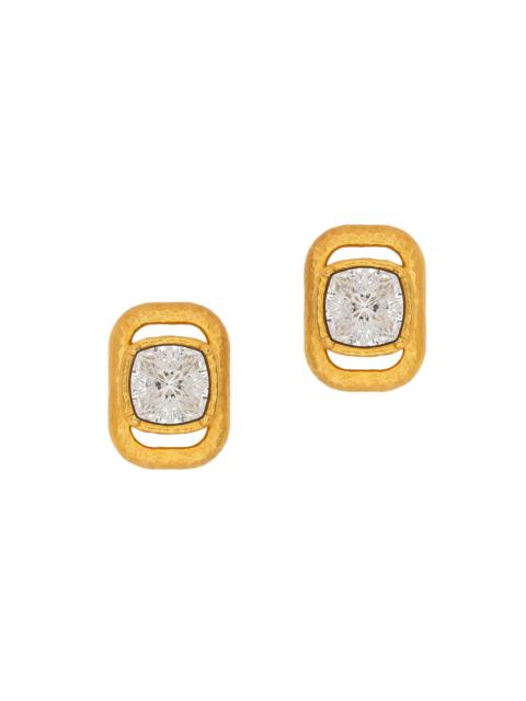 Oscar de la Renta Women's 24K-Gold-Plated Brass & Glass Crystal Stud Earrings - Crystal