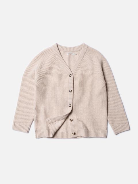 Nudie Jeans Kristina Rib Knit Cardigan Oat