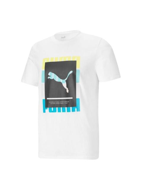 PUMA Summer Court Graphic T-Shirt 'White' 845864-02