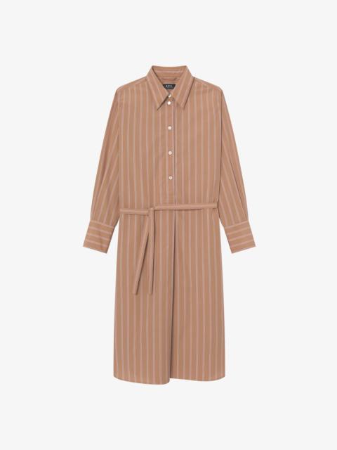 A.P.C. LONG SHIRT DRESS