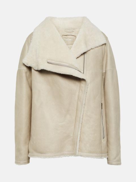 Abeliki shearling-lined suede jacket