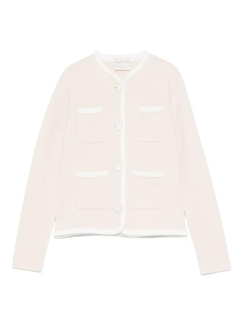 forte_forte pocket-trimmed button cardigan