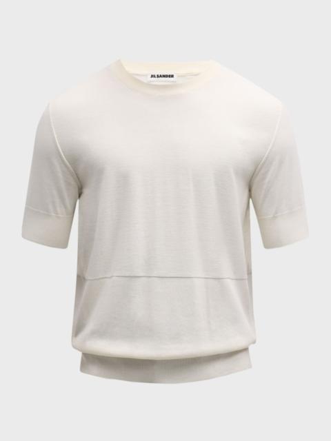 Men's Crew T-Shirt with Stitch Detailing