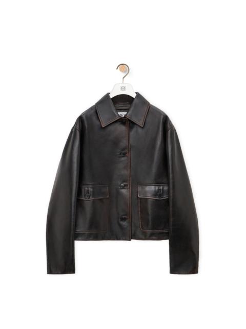 Jacket in nappa calfskin