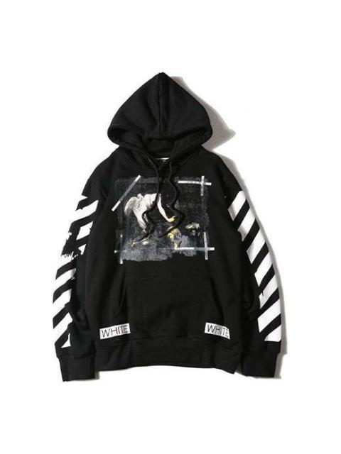 Off-White Off-White Caravaggio Hooded Sweatshirt Black OMBB003S160030061088