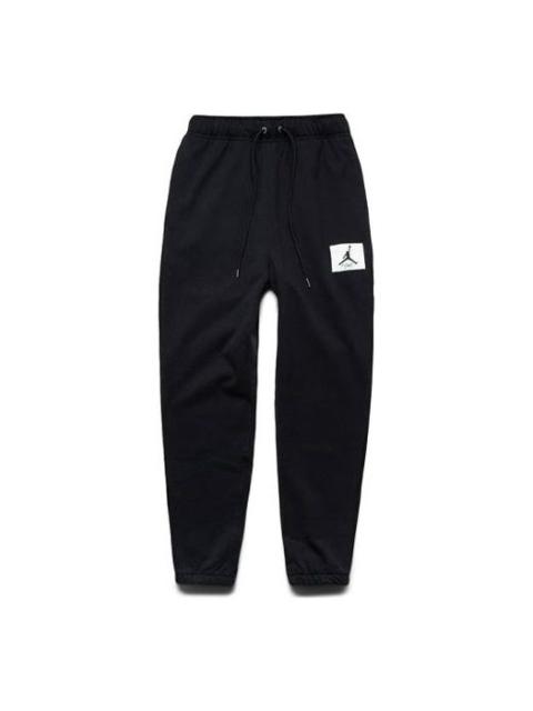 Men's Air Jordan Essentials Woven Label Logo Solid Color Bundle Feet Sports Pants/Trousers/Joggers B