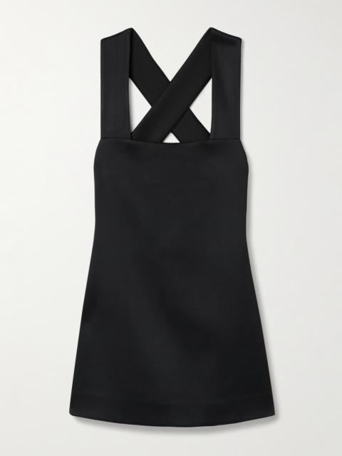 KHAITE Mella Satin-crepe Mini Dress