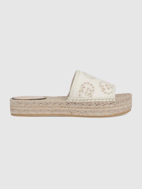 GUCCI Women's Interlocking G espadrille sandal