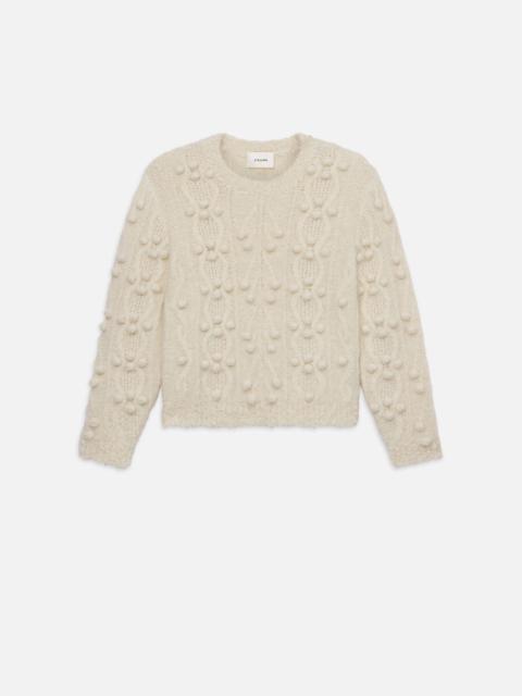 FRAME Popcorn Pullover in Cream