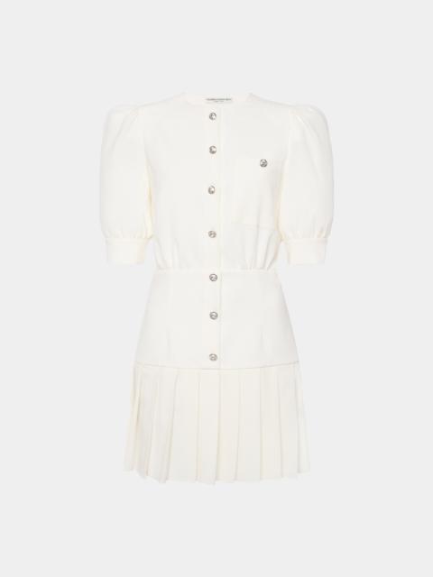 Alessandra Rich WOOL CREPE MINI DRESS
