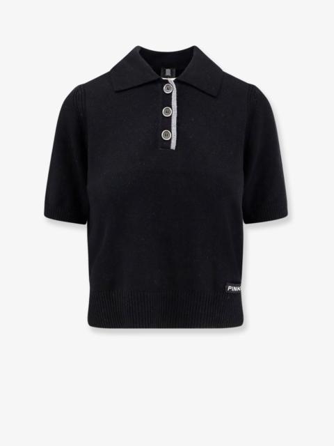 PINKO Gorgona Wool And Cashmere Polo Sweater