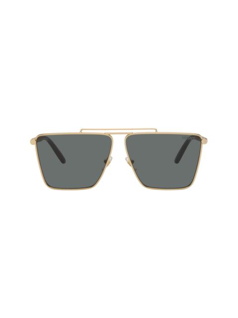 VERSACE Black Tubular Greca Sunglasses