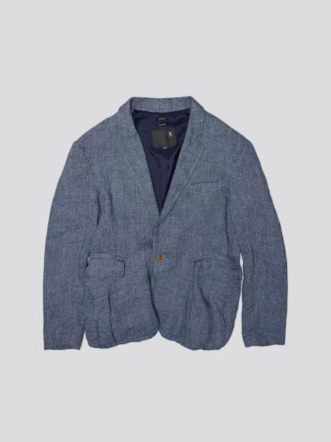 R13 OVERSIZED BELLOW POCKET BLAZER - LIGHT INDIGO