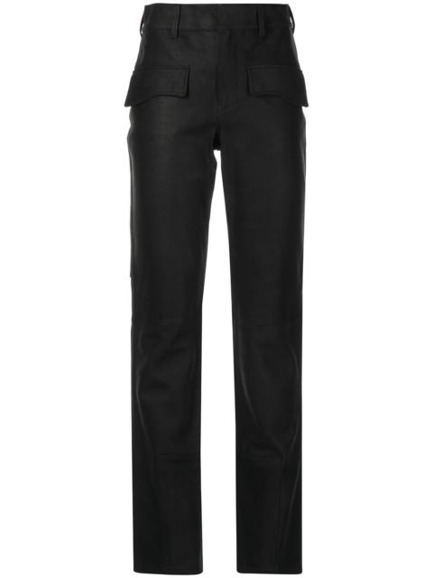 RTA Skye leather slim-fit trousers