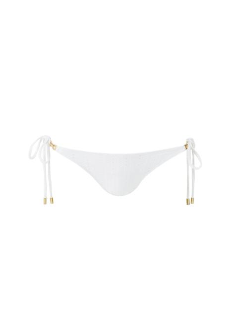 MELISSA ODABASH MIRO WHITE ARROWS BIKINI BOTTOM
