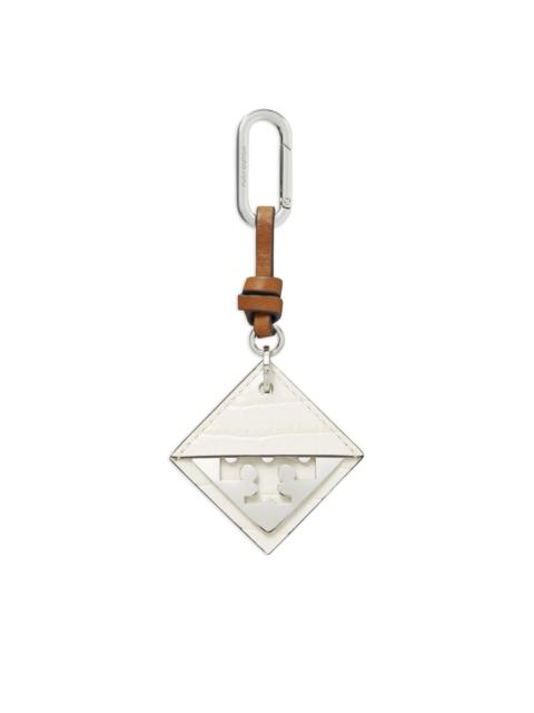 TORY BURCH Hidden Logo Croc keyring