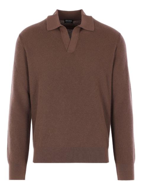 ZEGNA open-collar sweater