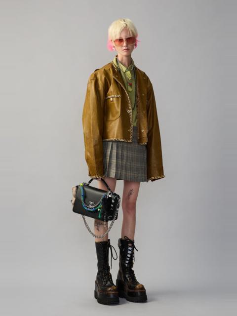 R13 MINI KILT SKIRT