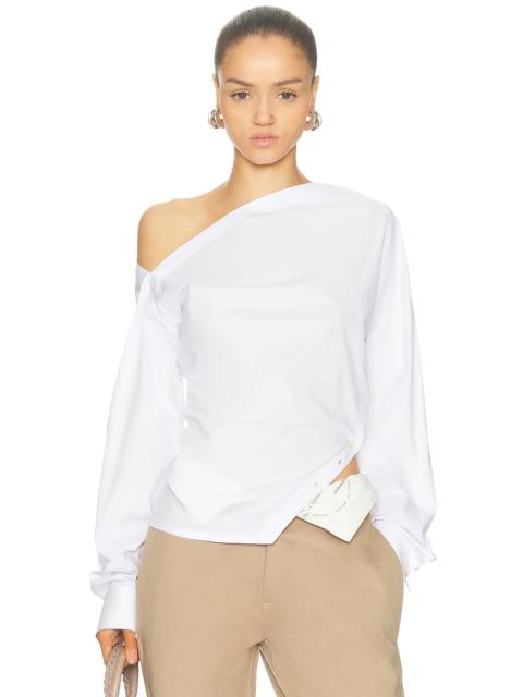 JADE CROPPER Open Shoulder Top