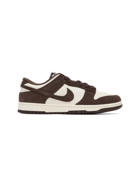 Nike Brown & Off-White Dunk Low Retro SE Sneakers
