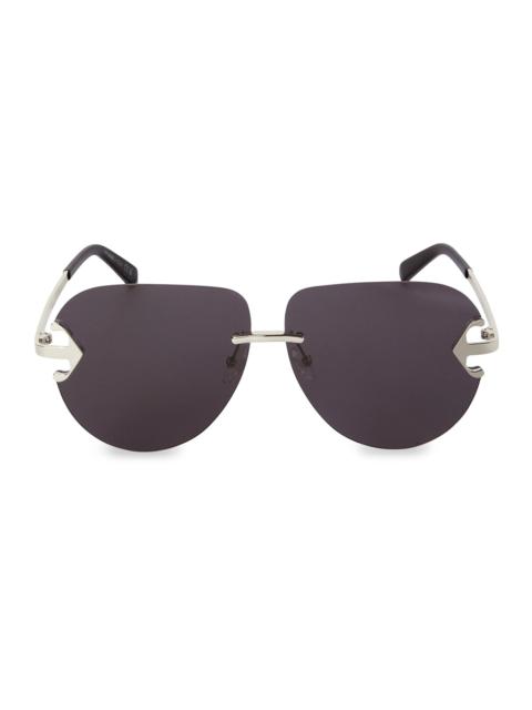 Off-White Men's Alexandria Round Sunglasses - Grey