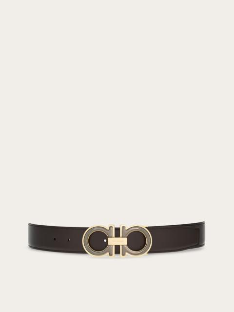 Reversible and adjustable Gancini belt