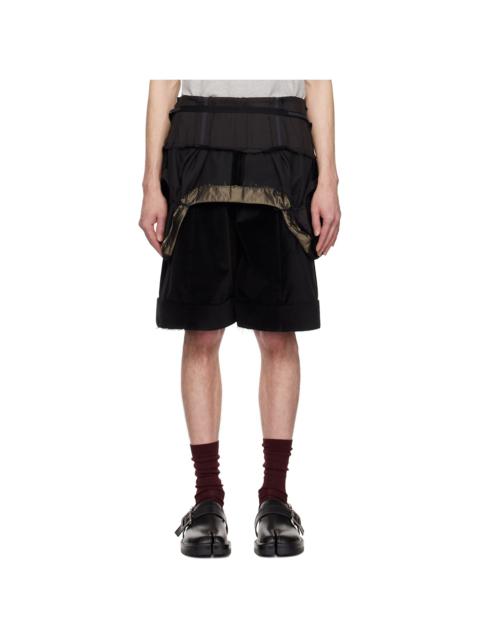 Maison Margiela Black Multi-Wear Shorts