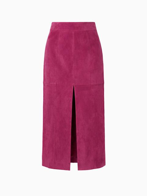 ULLA JOHNSON Orion Suede Pencil Skirt
