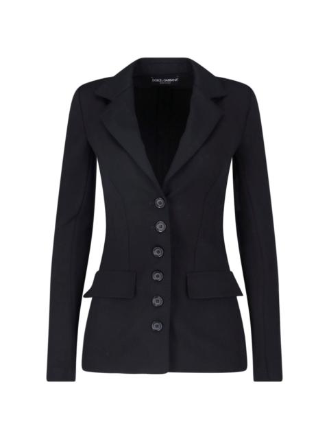 Dolce & Gabbana SINGLE-BREASTED VIRGIN WOOL BLAZER