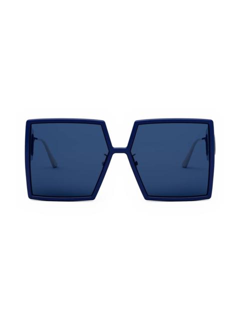 30Montaigne SU 58mm Square Sunglasses in Shiny Blue /Blue