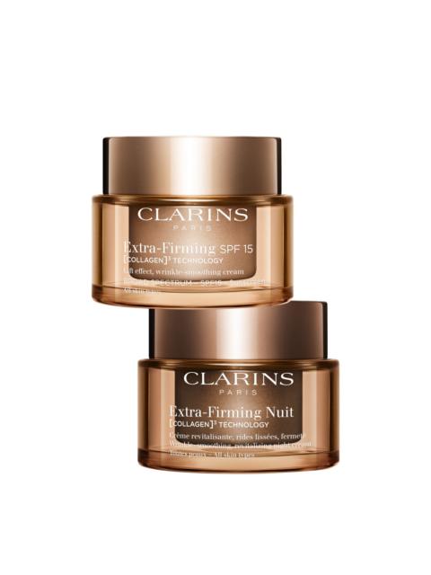 CLARINS Extra-Firming 24/7 Duo-SPF | Extra-Firming Refillable Day Cream with SPF 15 & Night Cream