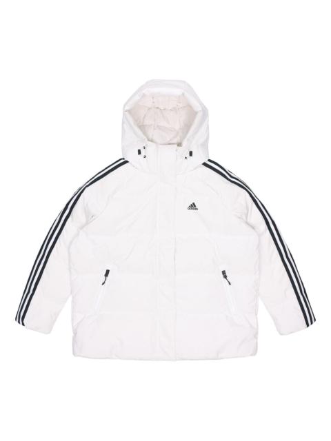 (WMNS) adidas 3-Stripe Puff Down Jacket 'White' HA1176