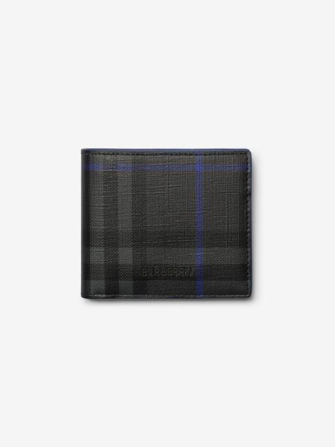 Burberry City Check Bifold Coin Wallet