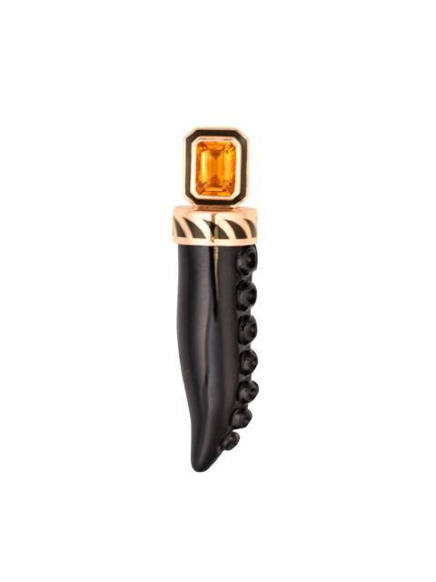 DEZSO Onyx Octopus Tentacle Pendant