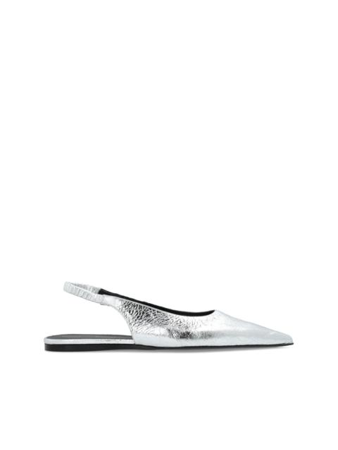 Proenza Schouler pointed-toe leather ballerina shoes