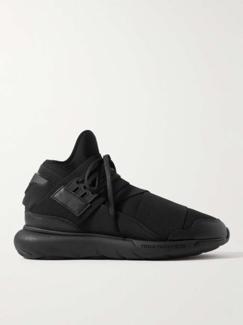 Y-3 Qasa Neoprene, Webbing and Rubber High Top Sneakers