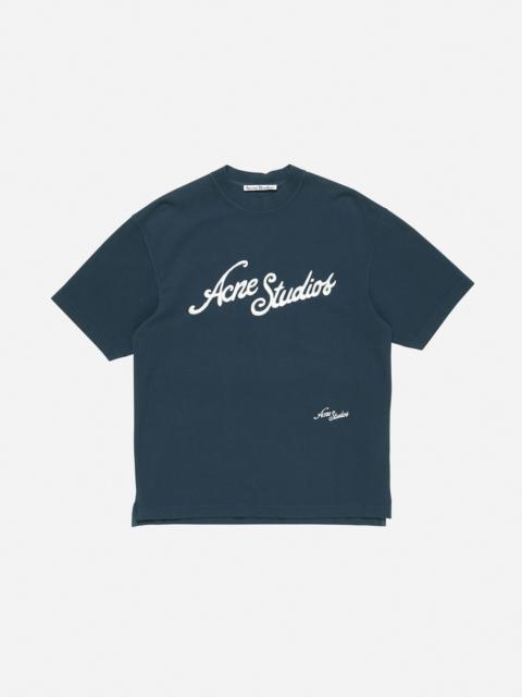 Acne Studios Logo t-shirt - Relaxed fit - Deep blue