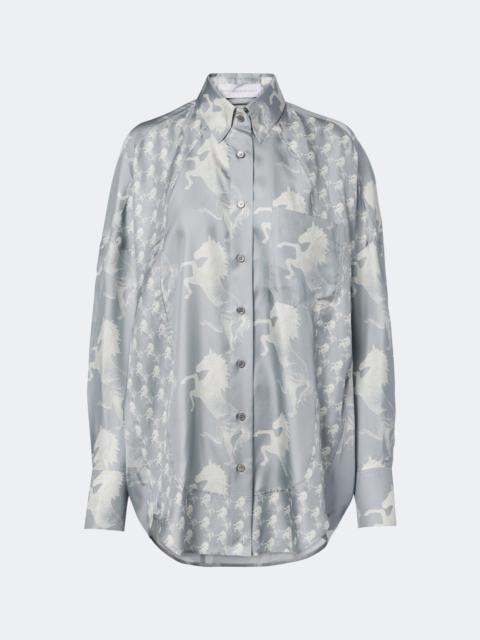 Stella McCartney Printed silk satin shirt