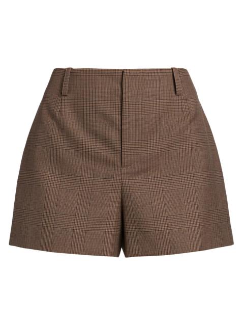 CAMI NYC Women's Jolie Plaid Tweed Shorts - Fawn Plaid