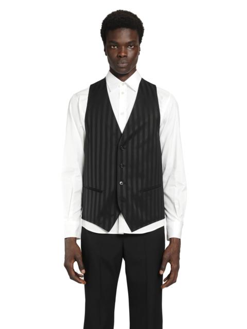 Ann Demeulemeester Juikko Striped Satin Waistcoat