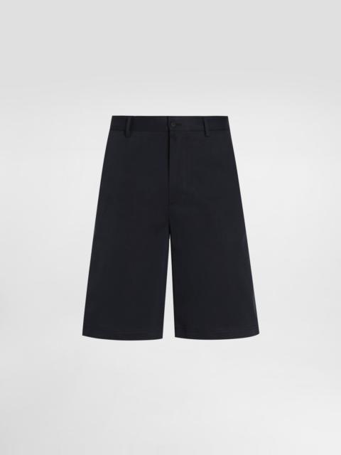 Dolce & Gabbana Stretch cotton shorts with branded tag
