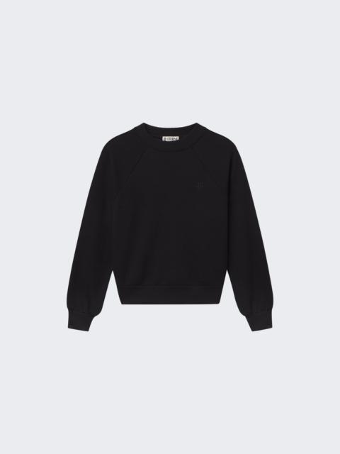 ÉTERNE Shruken Raglan Sweatshirt Black