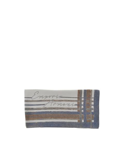 EMPORIO ARMANI striped scarf