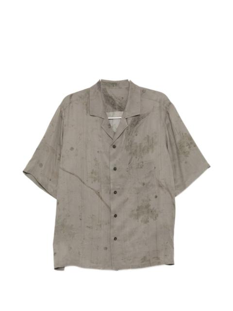 Ziggy Chen faded-effect short-sleeve shirt
