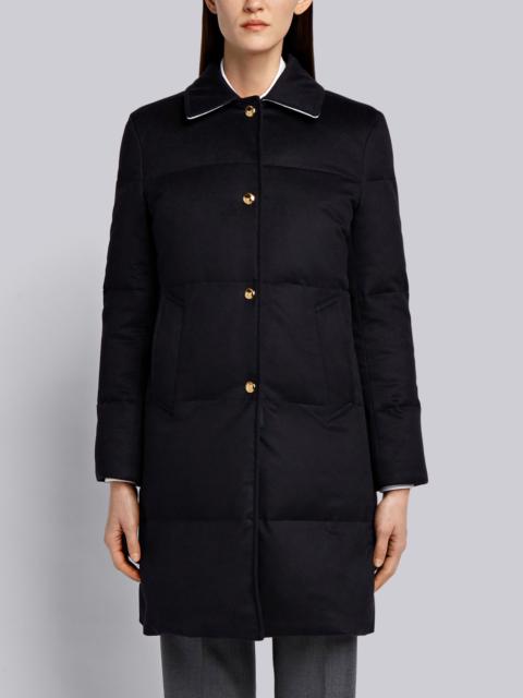 Thom Browne Down-filled Jacket-weight Cashmere Overcoat